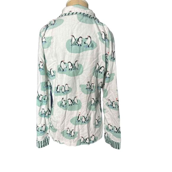 Munki Munki 2 Piece White with Penguin Print Pajamas Size Small - Picture 3 of 4
